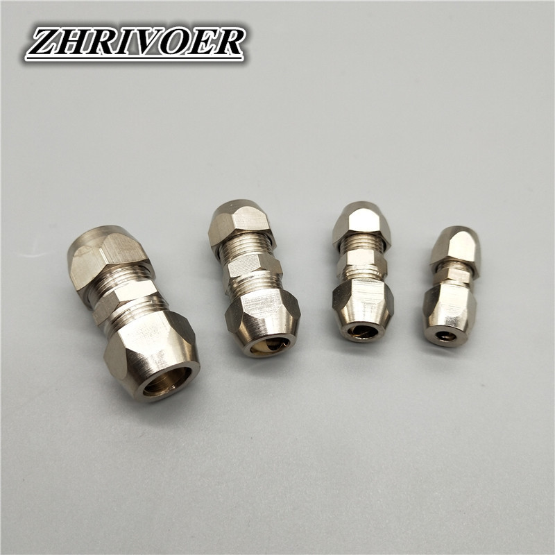 Compression Fitting Brass - Compressie Ferrule Buisfitting 4 6 8