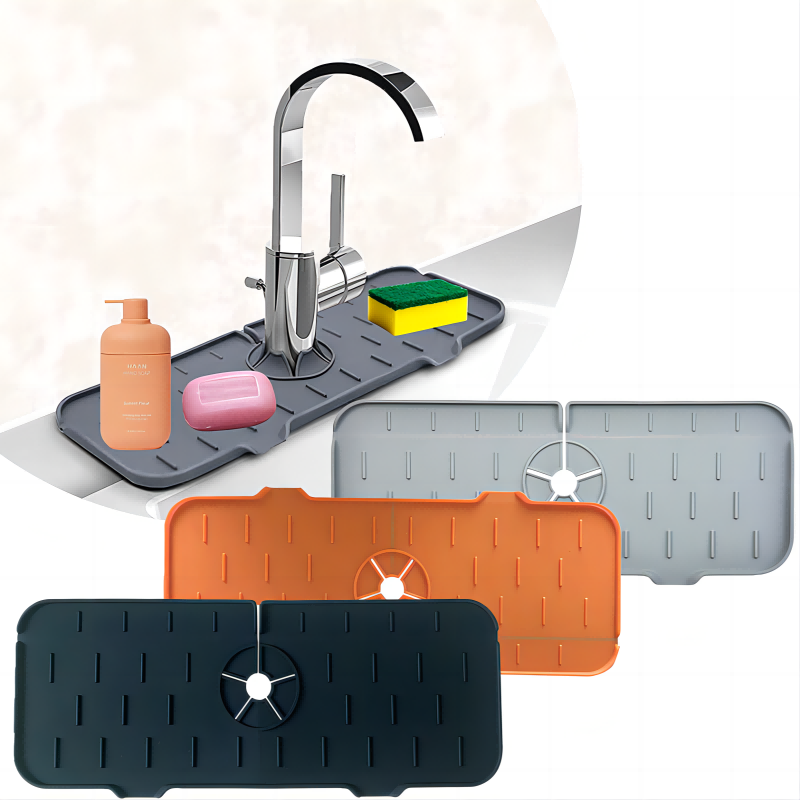 Silicone Tap Washer - Keukengadgets Siliconen kraan Absorberende pad Plank