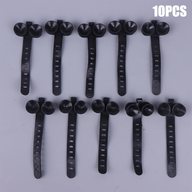 Plastic Pipe Clip - 10 stks/set Aquarium Tie Zuignappen Aquarium