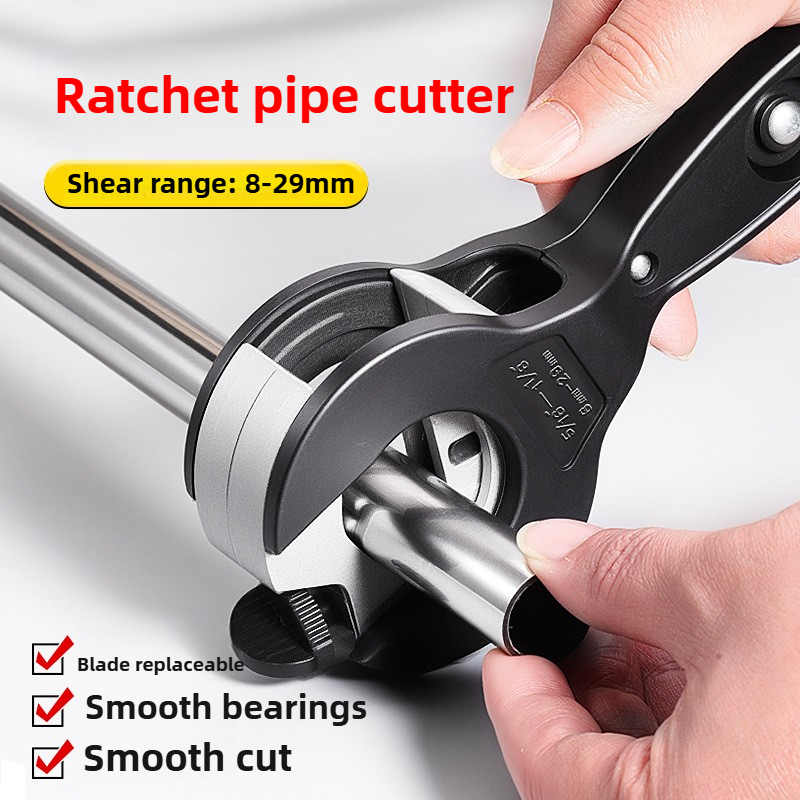 Pipe Cutter Ratchet - Nieuw vervangbaar mes PVC pijpratelsnijder Groot