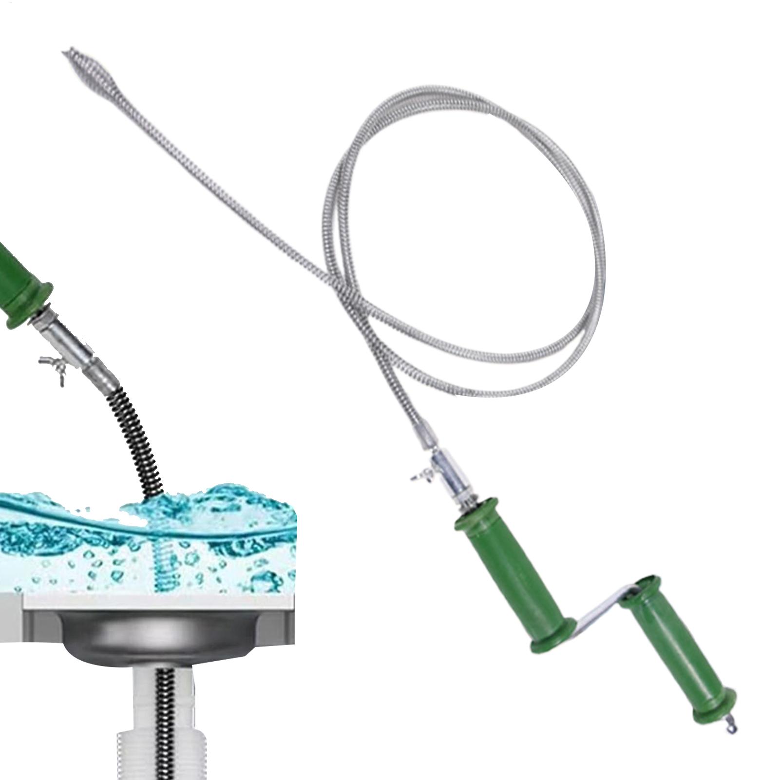 Drain Snake Flexible - Afvoerslang 4M Flexibele Pijpreiniger Handmatig/Elektrisch Afvoerreinigingsgereedschap