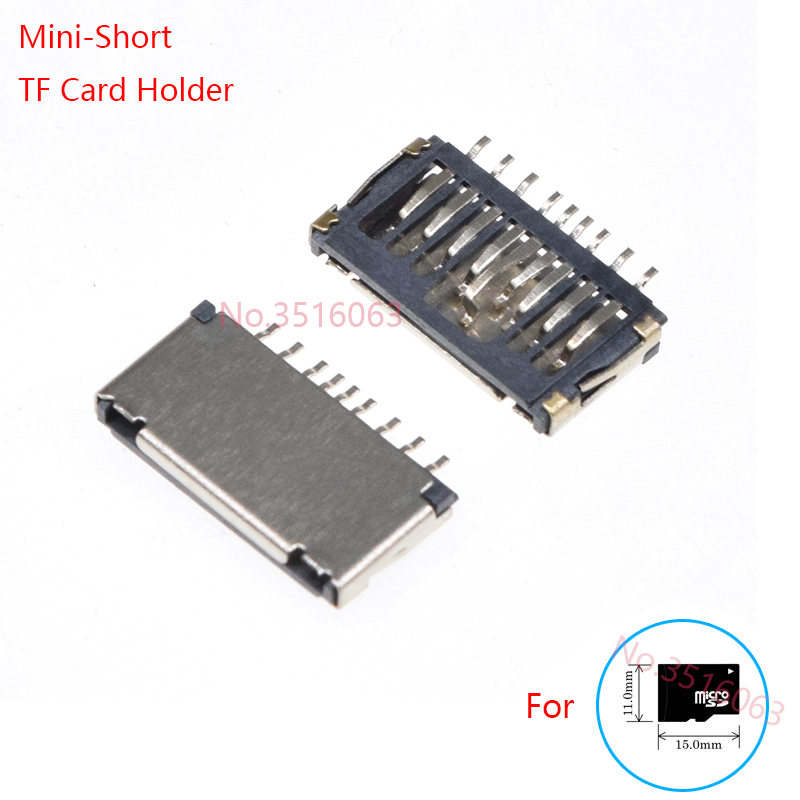 Push Fit Connector - 5/10 Stuks Mini-Korte Ultradunne Tf-kaarthouder Connector