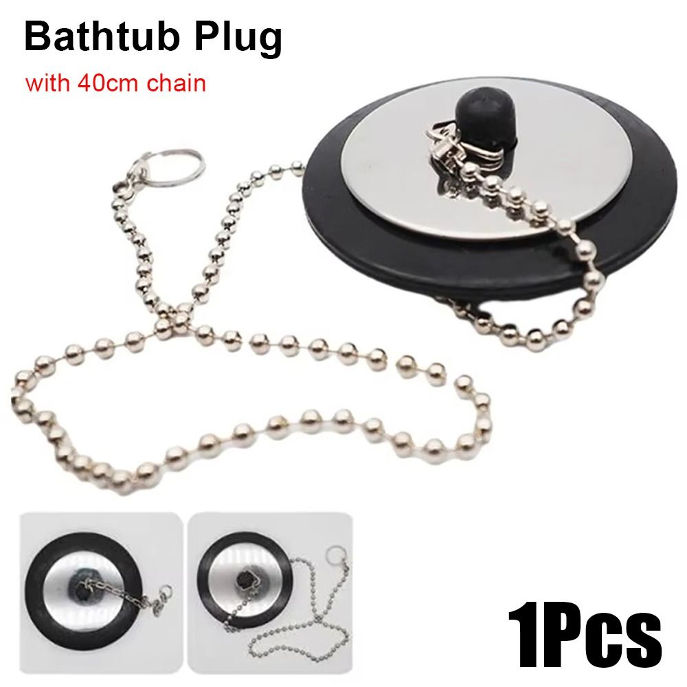 Drain Pipe Clip - 1 Stuks Duurzame Rubberen Badstopper Met