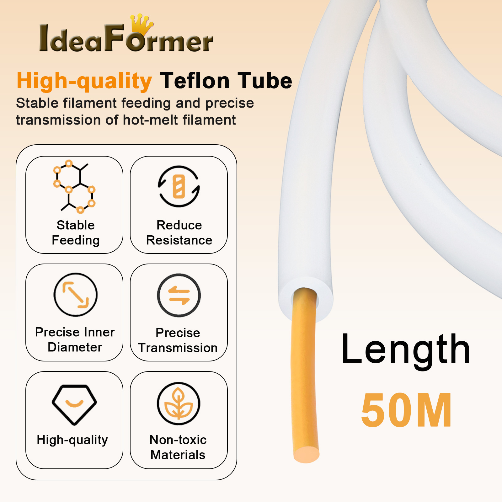 2,5 mm OD 4 mm Bambu Lab PTFE  - Ptfe Tape Thread recensie en prijs