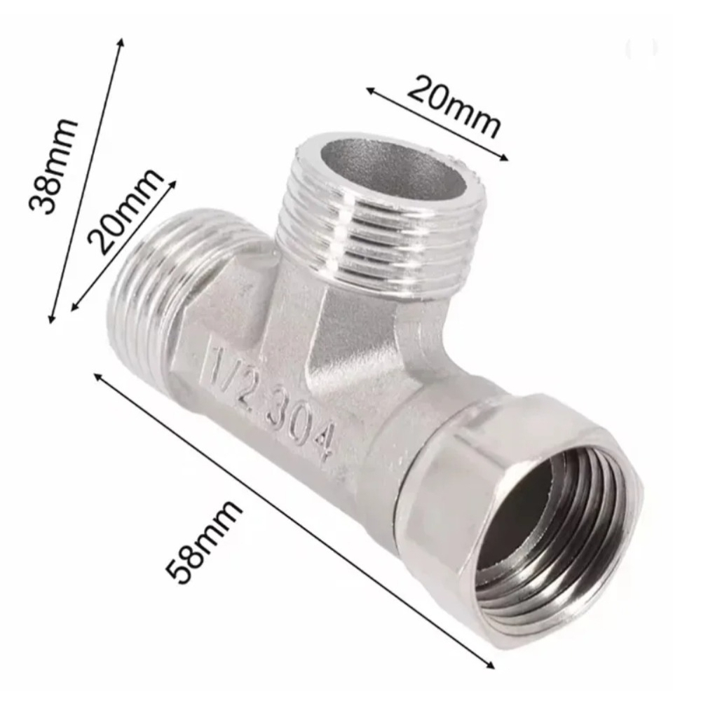 G1/2 RVS T-adapter Omstelklep  - Shower Valve Cartridge recensie en prijs