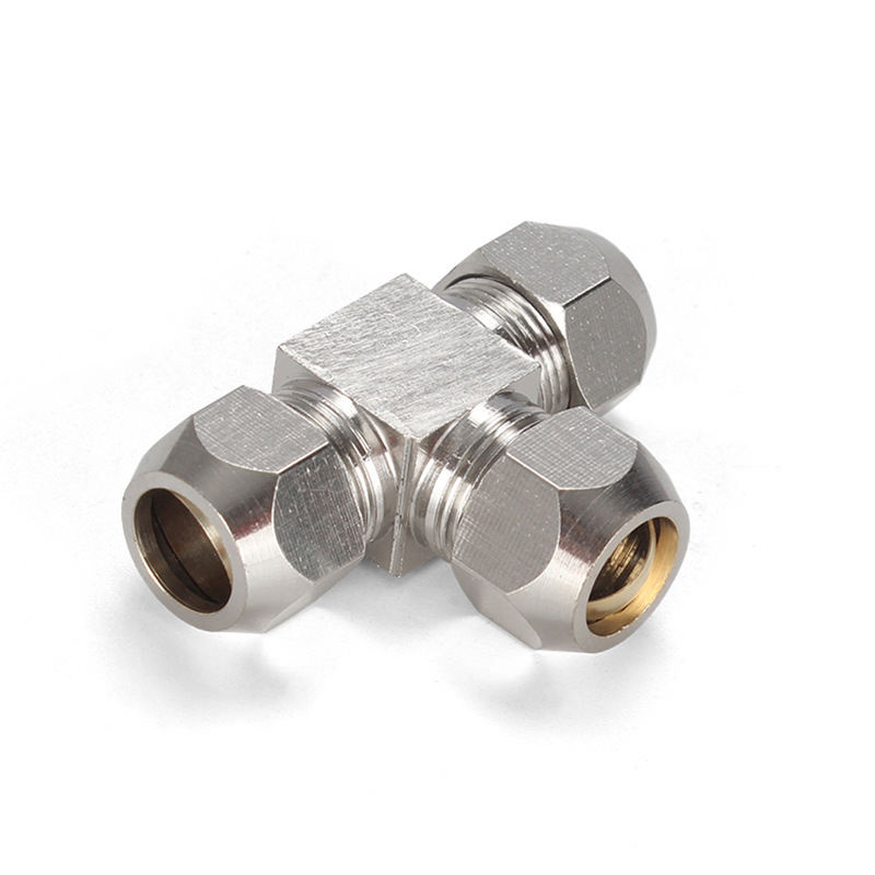 1Pcs Fittingen Messing T Type  - Compression Fitting Brass recensie en prijs