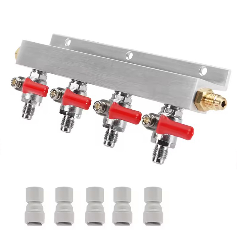 IMAICTUU 4-weg gasverdeler Co2 - Push Fit Connector recensie en prijs