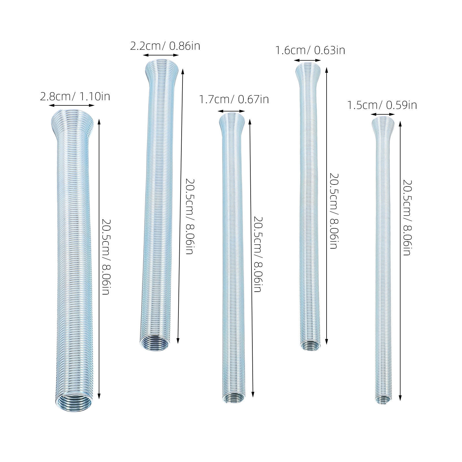 5-delige buigset voor buizen,  - Pipe Bending Spring recensie en prijs