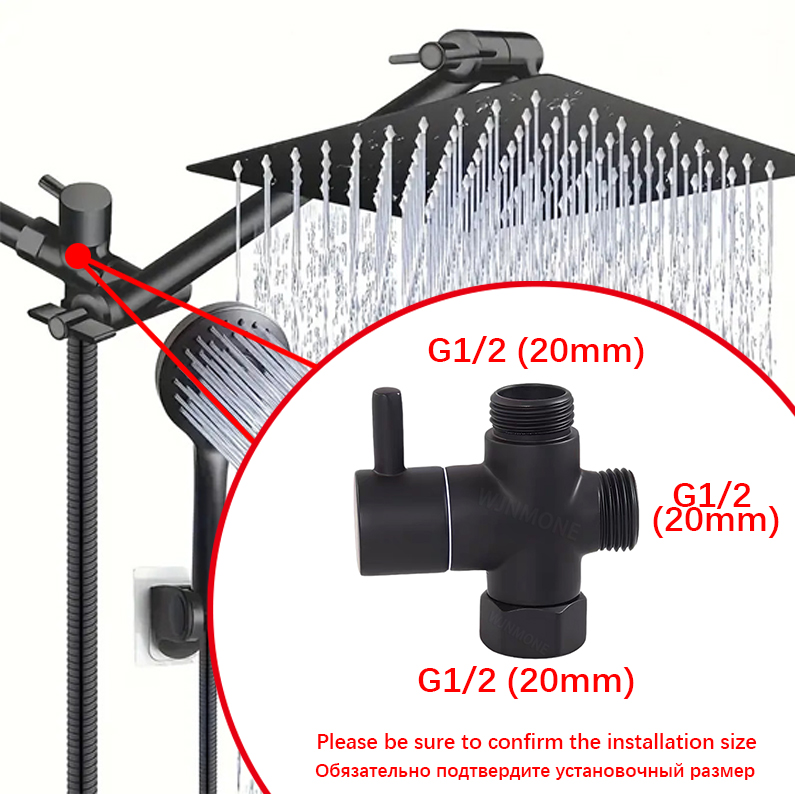 Zwart Zilver 3-weg T-Adapter O - Shower Valve Cartridge recensie en prijs