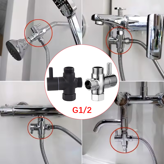 Zwart Zilver 3-weg T-Adapter O - Shower Valve Cartridge recensie en prijs