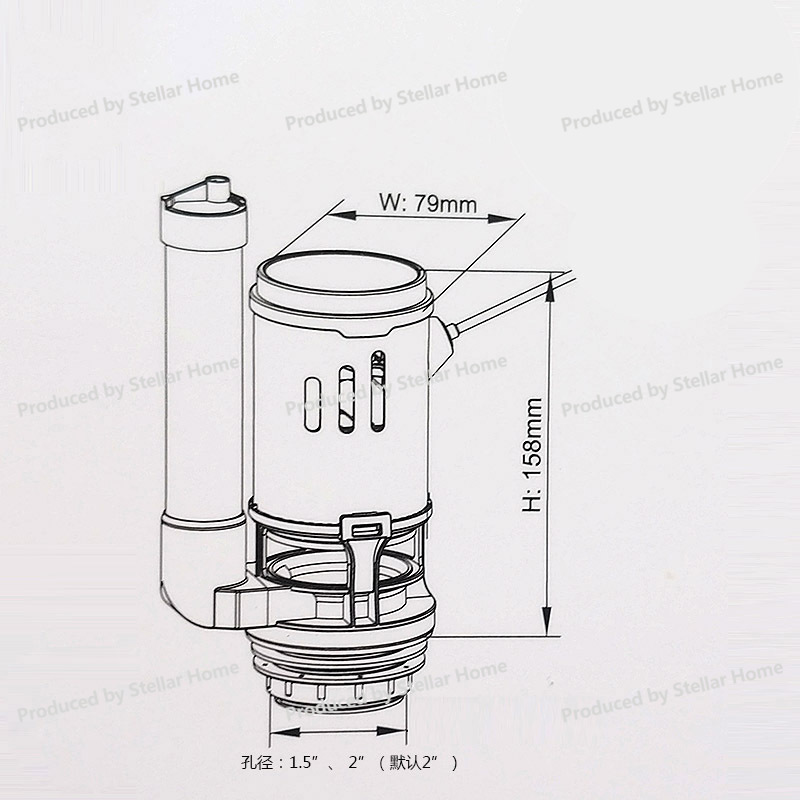 Voorslangtype Draadbediening Z - Toilet Fill Valve recensie en prijs
