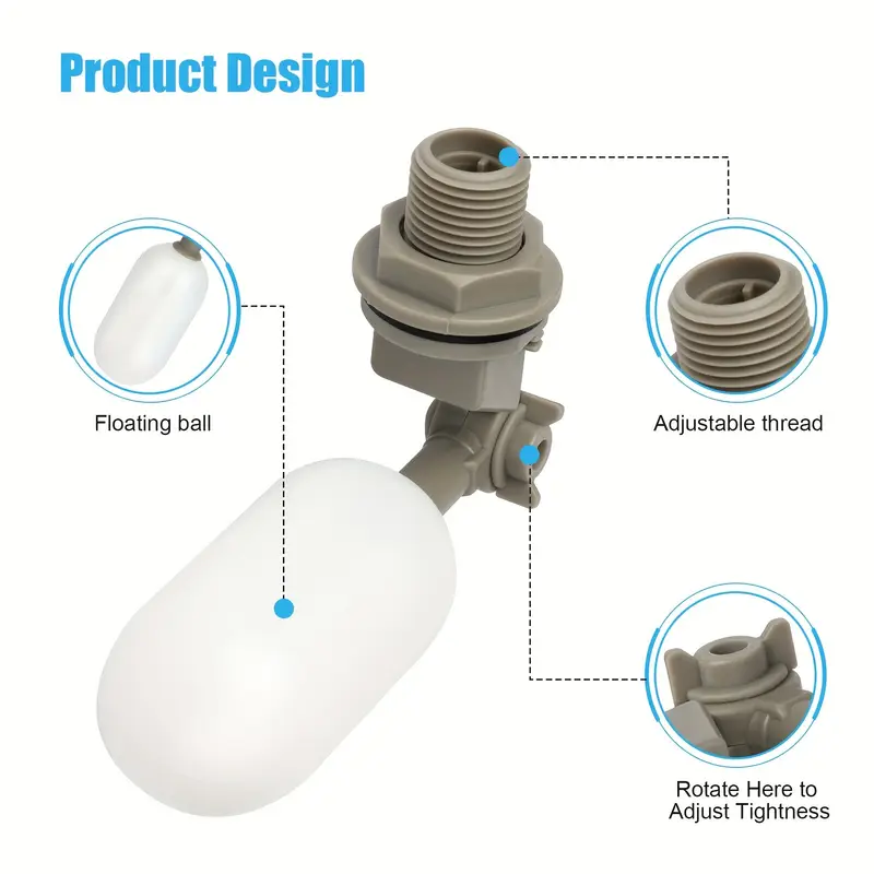 4 Stuks Boerderij Vee Plastic  - Float Ball Valve recensie en prijs