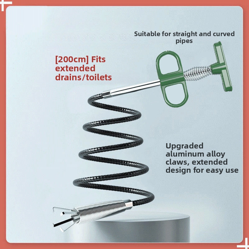 Groene afvoerontstopper met kl - Drain Snake Flexible recensie en prijs