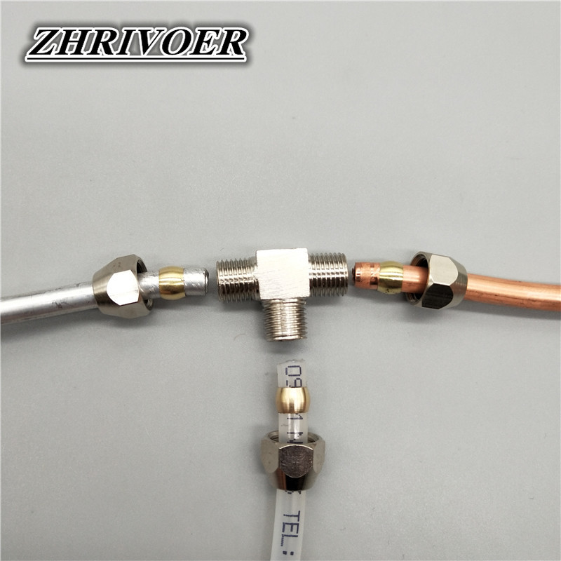 1Pcs Fittingen Messing T Type  - Compression Fitting Brass recensie en prijs
