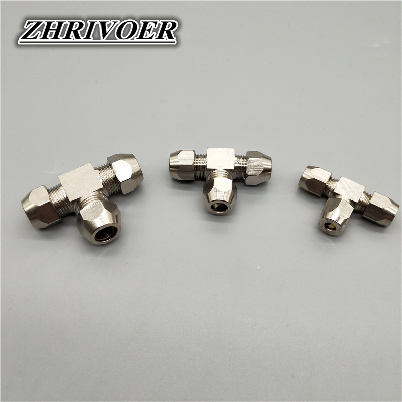 1Pcs Fittingen Messing T Type  - Compression Fitting Brass recensie en prijs